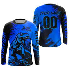 Load image into Gallery viewer, Blue Dinosaur Motocross Jersey Dirt Bike Shirts for Men Kid Women Racing Jersey XM417