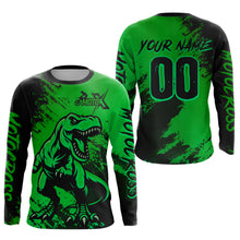 Load image into Gallery viewer, Green Dinosaur Motocross Jersey Dirt Bike Shirts for Men Kid Women Racing Jersey XM417