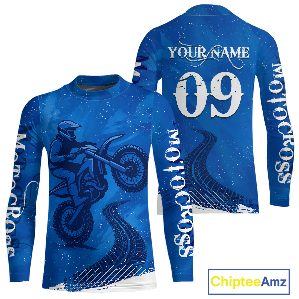Blue Motocross Jersey Men Women Kid Custom Dirt Bike Shirts Motorcycle Riding Shirt XM432