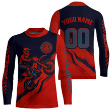 Load image into Gallery viewer, Red Motocross Jersey Custom for Men Women Kid Dirt Bike Shirts Motorcycle Shirt XM434