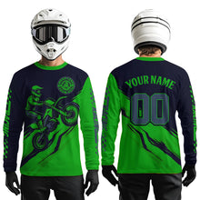 Load image into Gallery viewer, Green Motocross Jersey Custom for Men Women Kid Dirt Bike Shirts Motorcycle Shirt XM434