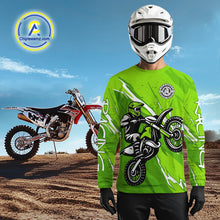 Load image into Gallery viewer, Green Custom Motocross Jersey for Men Women Kid Dirt Bike Shirts Motorcycle Shirt XM438