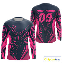 Load image into Gallery viewer, Pink Custom Motocross Jersey Men Women Kid Dirt Bike Shirts Motorcycle Riding Shirt XM441