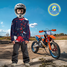 Load image into Gallery viewer, Red and Blue Motocross Jersey Custom for Men Women Kid Dirt Bike Shirts Riding Shirt XM462