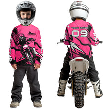 Load image into Gallery viewer, Pink Custom Motocross Jersey Men Women Kid Dirt Bike Shirts Off road Riding Shirt XM465