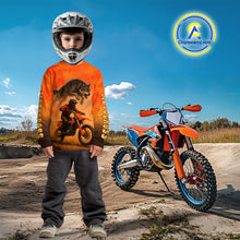 Load image into Gallery viewer, Wolf Custom Motocross Jersey Dirt Bike Shirt for Men Kid Women Moto Racing Shirt XM401
