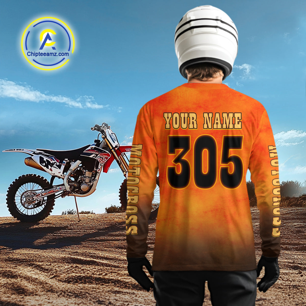 Wolf Custom Motocross Jersey Dirt Bike Shirt for Men Kid Women Moto Racing Shirt XM401