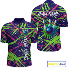 Load image into Gallery viewer, Custom Bowling Shirts for Team Women Men Custom Bowling Polo and 1/4 Zip Shirt MBL227