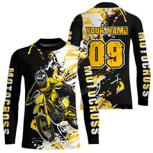 Load image into Gallery viewer, Yellow Motocross Jersey Kids Women Men Custom Dirt Bike Shirts Motorcycle Shirt XM495