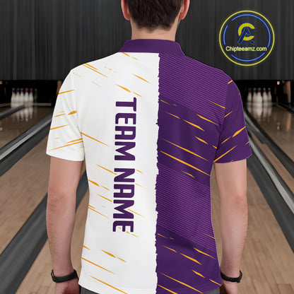 Beer Bowling Shirts Purple&White Beer Bowling Jersey for Team Women Men Bowl League MBL259