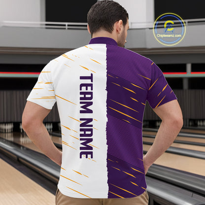 Beer Bowling Shirts Purple&White Beer Bowling Jersey for Team Women Men Bowl League MBL259