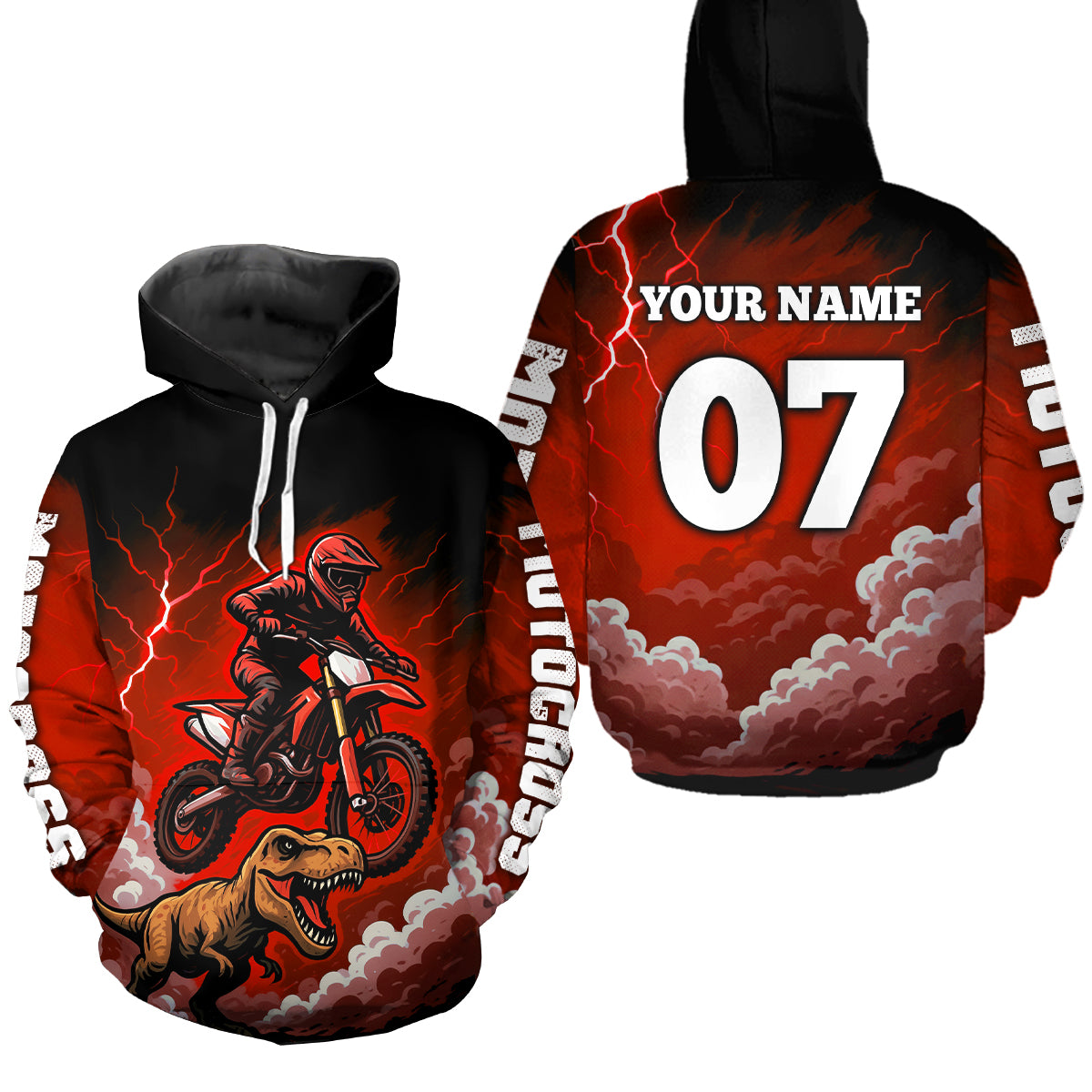Custom Motocross Hoodie for Men Women Dirt Bike Racing Hoodie Custom Riding Shirt MH413
