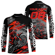 Load image into Gallery viewer, Red Motocross Jersey Custom Dirt Bike Shirts Men Kid Women Racing Offroad Jersey XM415