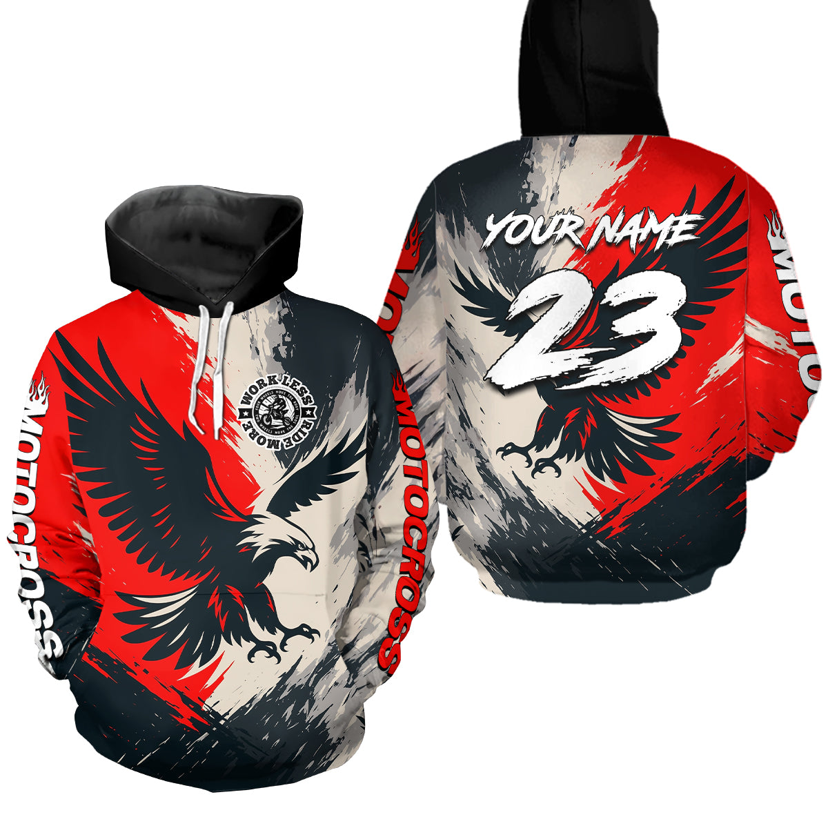 Eagle Motocross Hoodie for Men Women Dirt Bike Racing Hoodie Adult Hooded Shirt MH421