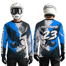 Load image into Gallery viewer, Blue Eagle Custom Motocross Racing Jersey Kid Women Men Dirt Bike Shirts Riding Shirt XM421