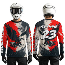 Load image into Gallery viewer, Red Eagle Custom Motocross Racing Jersey Kid Women Men Dirt Bike Shirts Riding Shirt XM421