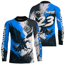 Load image into Gallery viewer, Blue Eagle Custom Motocross Racing Jersey Kid Women Men Dirt Bike Shirts Riding Shirt XM421