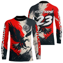 Load image into Gallery viewer, Red Eagle Custom Motocross Racing Jersey Kid Women Men Dirt Bike Shirts Riding Shirt XM421