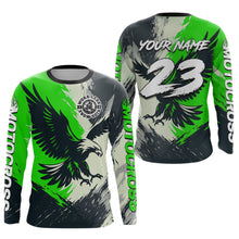 Load image into Gallery viewer, Green Eagle Custom Motocross Racing Jersey Kid Women Men Dirt Bike Shirts Riding Shirt XM421