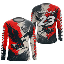 Load image into Gallery viewer, Red Eagle Custom Motocross Racing Jersey Kid Women Men Dirt Bike Shirts Riding Shirt XM421