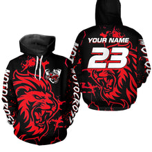 Load image into Gallery viewer, Lion Motocross Hoodie for Men Women Dirt Bike Racing Hoodie Custom Riding Shirt MH422