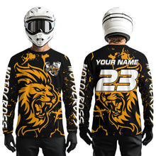 Load image into Gallery viewer, Orange Lion Custom Motocross Racing Jersey Kid Women Men Dirt Bike Shirts Riding Shirt XM422