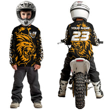 Load image into Gallery viewer, Orange Lion Custom Motocross Racing Jersey Kid Women Men Dirt Bike Shirts Riding Shirt XM422