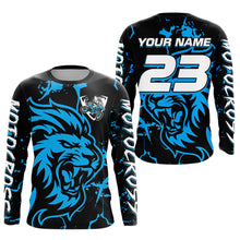Load image into Gallery viewer, Blue Lion Custom Motocross Racing Jersey Kid Women Men Dirt Bike Shirts Riding Shirt XM422