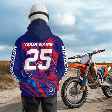 Load image into Gallery viewer, Eagle Motocross Hoodie Custom Men Women Dirt Bike Pink Blue Racing Hoodie Shirt MH424