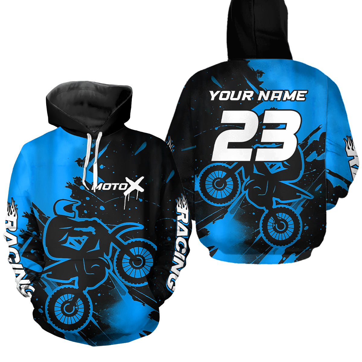 Custom Motocross Hoodie for Men Women Dirt Bike Racing Hoodie Adult Hooded Shirt MH426