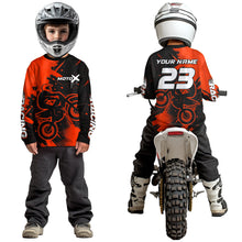 Load image into Gallery viewer, Red Motocross Jersey for Kid Women Men Personalized Dirt Bike Shirts Racing Shirt XM426