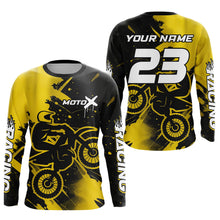 Load image into Gallery viewer, Yellow Motocross Jersey for Kid Women Men Personalized Dirt Bike Shirts Racing Shirt XM426