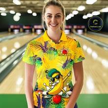 Load image into Gallery viewer, Funny Banana Bowling Shirts Team Men Women Bowling Jerseys Bowling Polo 1/4 Zip MBL213