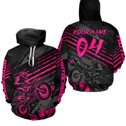 Custom Motocross Hoodie Men Women Dirt Bike Racing Hoodie Custom Riding Shirt MH444