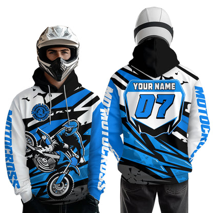 Custom Motocross Hoodie for Men Women Adult Dirt Bike Racing Hoodie Riding Shirt MH446