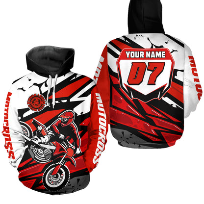 Custom Motocross Hoodie for Men Women Adult Dirt Bike Racing Hoodie Riding Shirt MH446