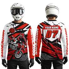 Load image into Gallery viewer, Red Motocross Racing Jersey for Men Women Kid Custom Dirt Bike Shirts Riding Shirt XM446
