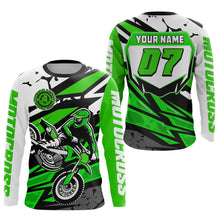 Load image into Gallery viewer, Green Motocross Racing Jersey for Men Women Kid Custom Dirt Bike Shirts Riding Shirt XM446