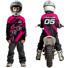 Load image into Gallery viewer, Pink Custom Motocross Jersey for Men Women Kid Dirt Bike Shirts Motorcycle Shirt XM456