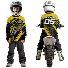 Load image into Gallery viewer, Yellow Custom Motocross Jersey for Men Women Kid Dirt Bike Shirts Motorcycle Shirt XM456