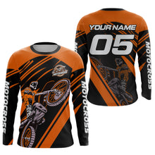 Load image into Gallery viewer, Orange Custom Motocross Jersey for Men Women Kid Dirt Bike Shirts Motorcycle Shirt XM456