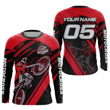 Load image into Gallery viewer, Red Custom Motocross Jersey for Men Women Kid Dirt Bike Shirts Motorcycle Shirt XM456