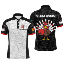 Load image into Gallery viewer, Funny Turkey Bowling Shirts for Women Men Team Bowling Jerseys for Thanksgiving MBL177