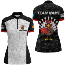 Load image into Gallery viewer, Funny Turkey Bowling Shirts for Women Men Team Bowling Jerseys for Thanksgiving MBL177