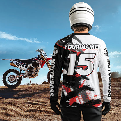 Red and Black Custom Motocross Jersey Men Women Kid Dirt Bike Shirts Motorcycle Shirt XM460