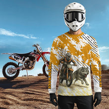Load image into Gallery viewer, Wolf Motocross Racing Jersey Custom Dirt Bike Shirts for Men Kid Women Riding Jersey XM400