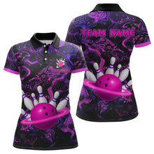 Load image into Gallery viewer, Purple Custom Bowling Shirts for Women Men Team Bowling Jersey Polo &amp; 1/4 Zip Shirt MBL222