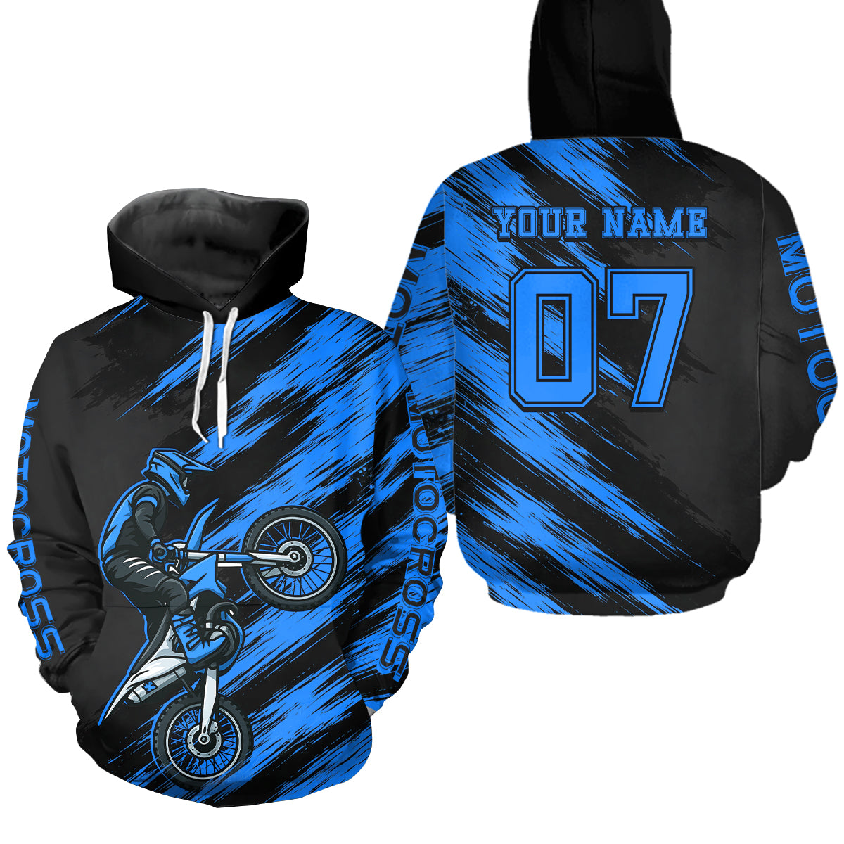 Custom Motocross Hoodie for Men Women Adult Dirt Bike Racing Hoodie Riding Shirt MH483