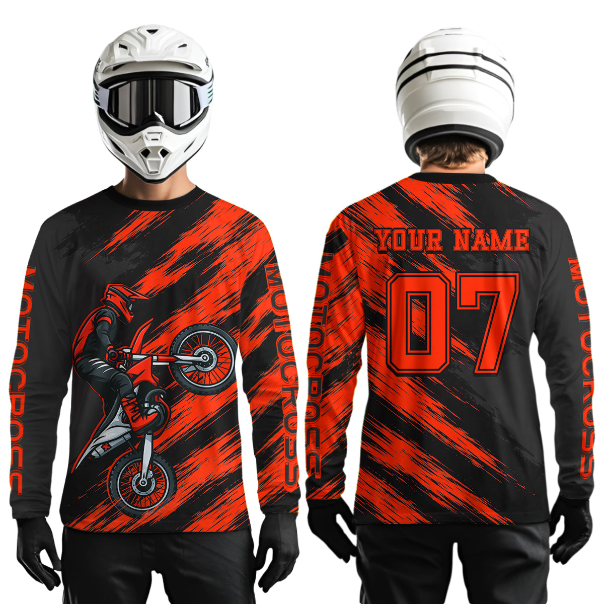 Red Motocross Jersey Men Kid Women Dirt Bike Jersey Custom Motorcycle Riding Shirt XM483