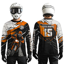 Load image into Gallery viewer, Orange Motocross Jersey Custom Dirt Bike Shirts for Men Kid Women Motorcycle Shirt XM488